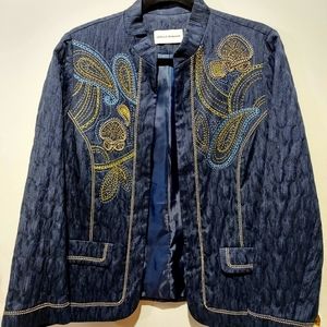 Women's embroidered blazer by Alfred Dunner. Size 10
